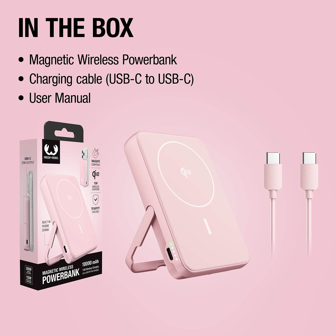 Kabellose Powerbank 10000 mAh kompatibel mit MagSafe Vinatin