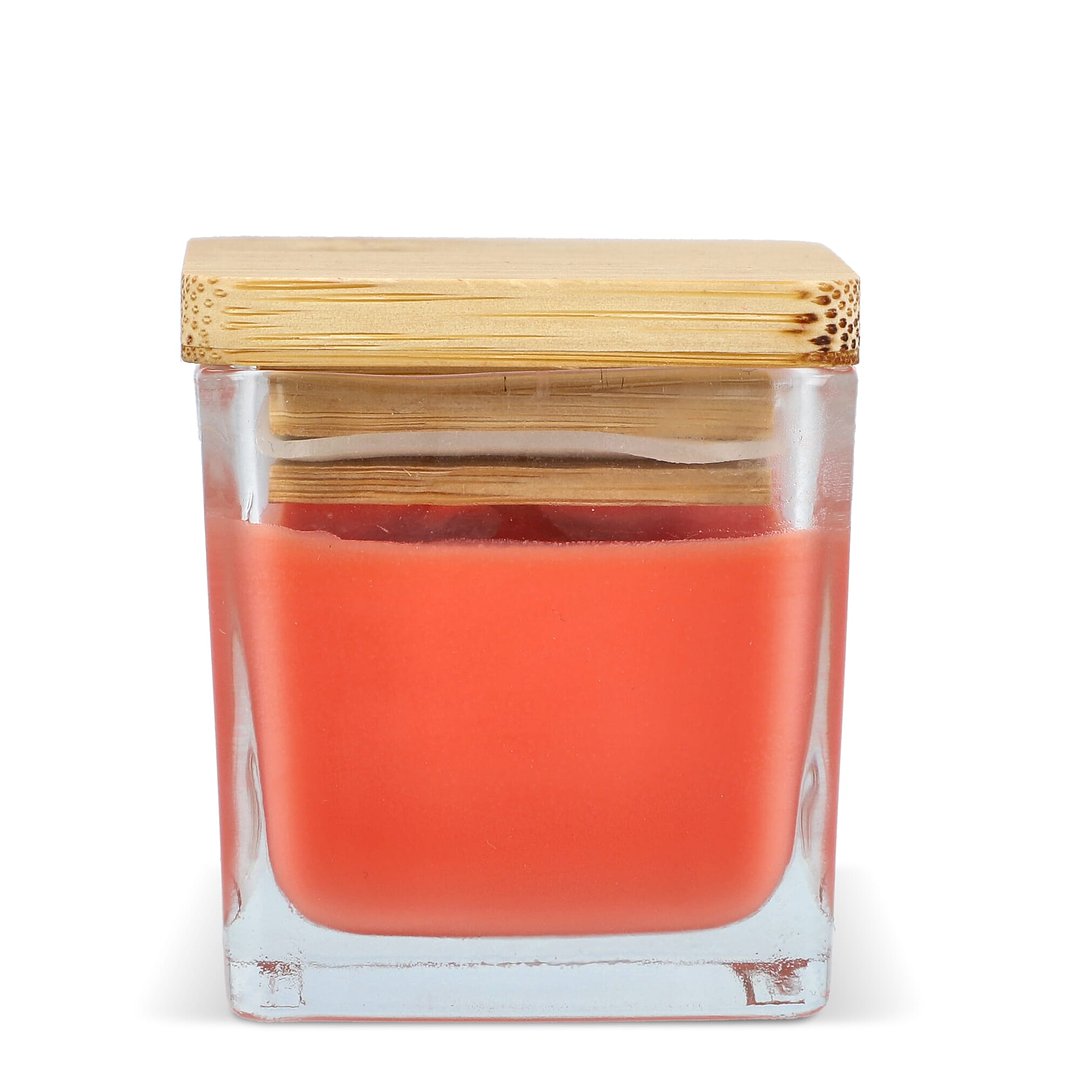 Chakra Kerze auf pflanzlicher Basis im Glasgefäß Utzi