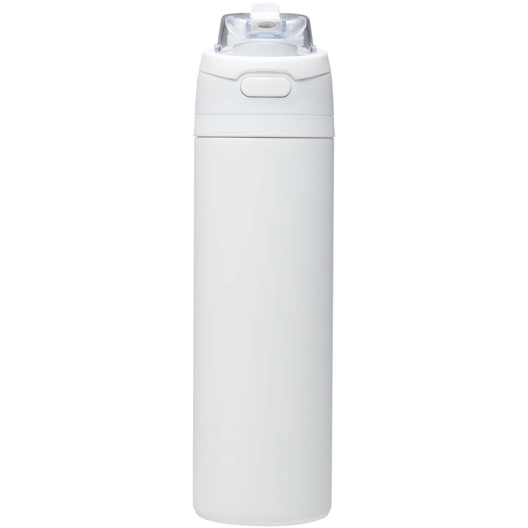 800 ml RCS Trinkflasche aus recyceltem, einwandigem Edelstahl mit Multifunktionsdeckel und Klappstrohhalm - Gillingin