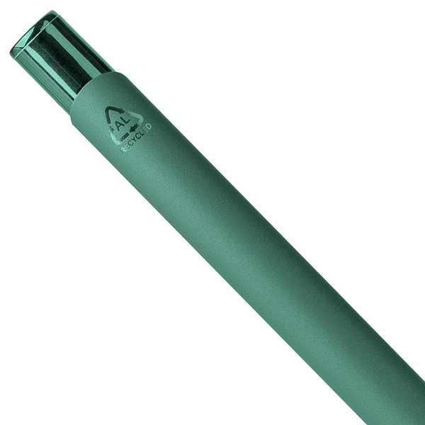 Recycelter Aluminium-Kugelschreiber mit Gummibeschichtung Ruinata