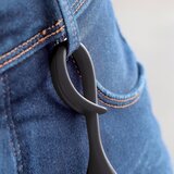 Schlüsselanhänger aus Metall und PVC Steile