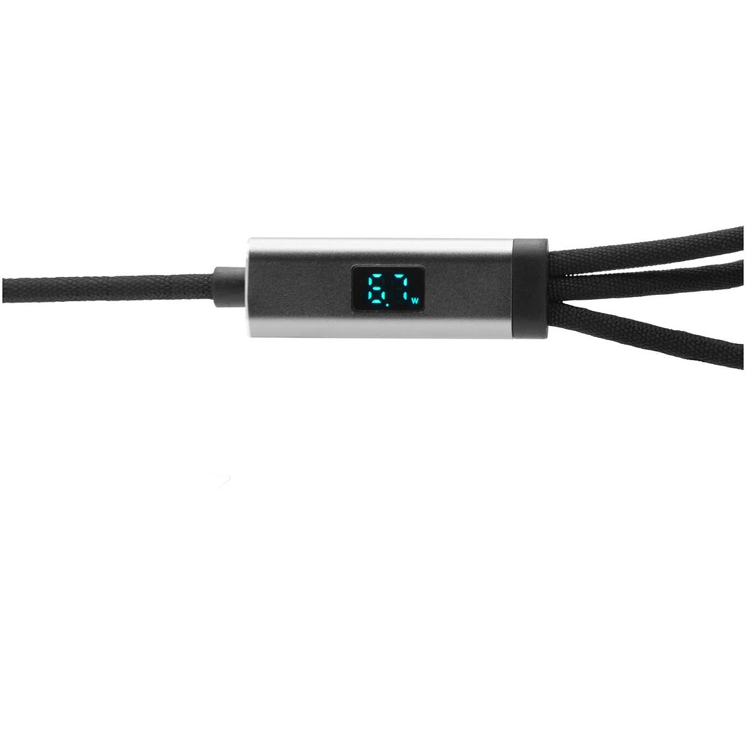 100W ultraschnelles 5-in-1 Ladekabel aus rPET - Itta
