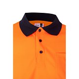 Zweifarbiges Poloshirt im Bird-Eye-Design (160g/m²) mit kurzen Ärmeln, aus Polyester (100%) Mudyli