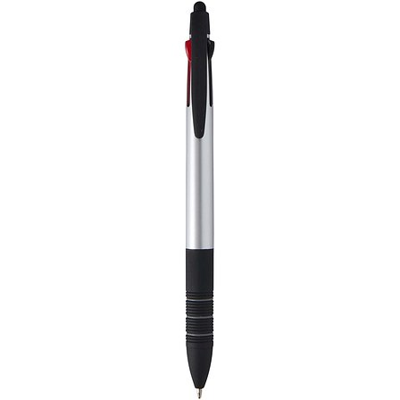 3-Farben RCS recycelter Kugelschreiber mit Stylus - Badalixdi