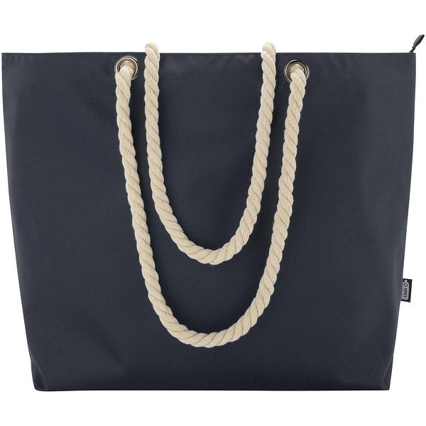 Strandkühltasche mit Kordelgriffen aus recyceltem GRS-Material - Vrettas
