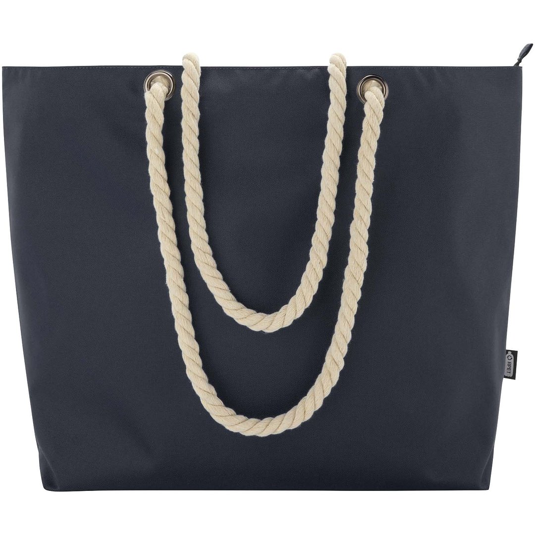 Strandkühltasche mit Kordelgriffen aus recyceltem GRS-Material - Vrettas