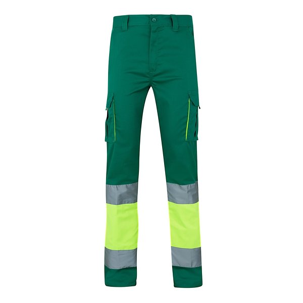 Zweifarbige Stretch-Hose mit mehreren Taschen (240 g/m²), aus Baumwolle (46 %), EME (38 %) und Polyester (16 %) Trineli
