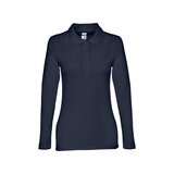 Damen Langarm-Poloshirt Minata