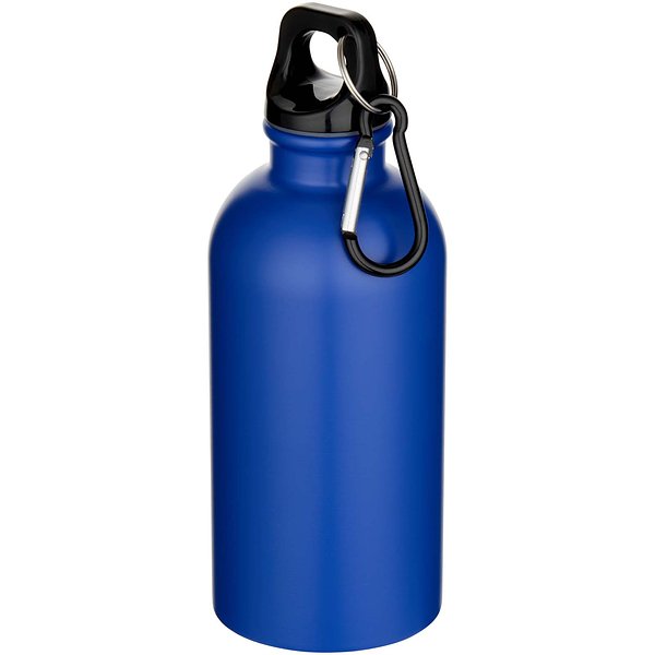 400 ml matte RCS-zertifizierte einwandige Trinkflasche aus recyceltem Edelstahl mit Karabinerhaken - Trudi