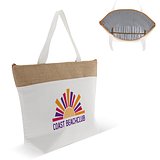 Strand-Kühltasche Baumwolle/Jute 42x10x30cm Eliericori