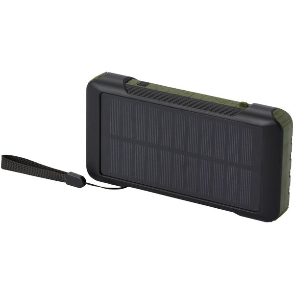 10.000 mAh Solardynamo-Powerbank aus recyceltem GRS Kunststoff - Jovico