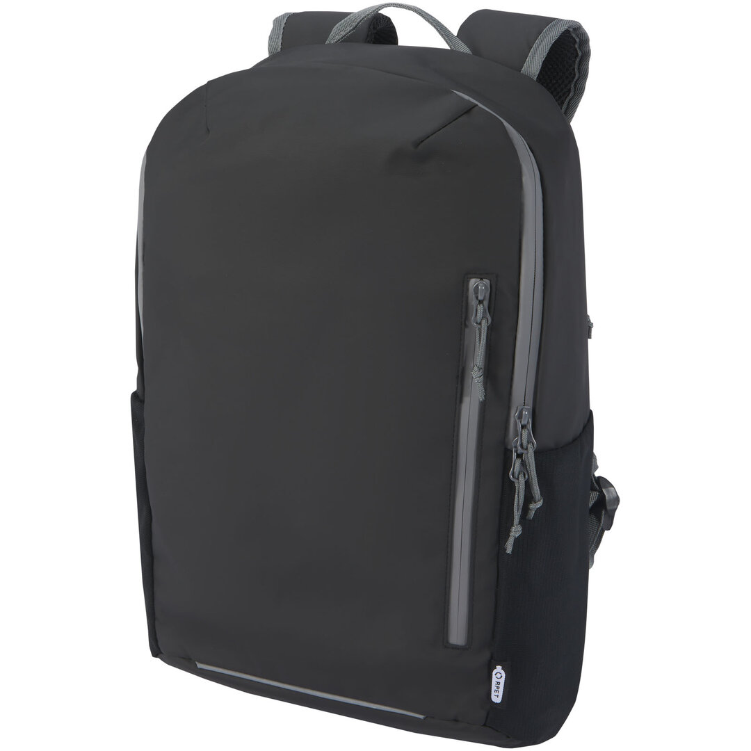 Wasserabweisender 15" Laptop-Rucksack aus GRS Recyclingmaterial 21 L - Maspel