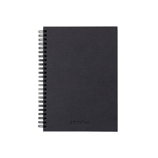 Set bestehend aus einem Infinitebook mit Hardcover, einem Reinigungsset, einem Marker und einem Halter für Kugelschreiber Paunicona