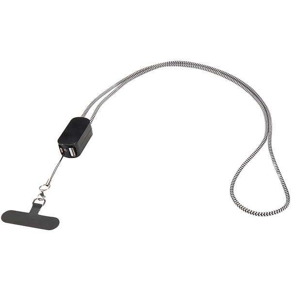 Smartphone Lanyard aus recyceltem Kunststoff mit 27 W 5-in-1 integriertem Kabel - Joven