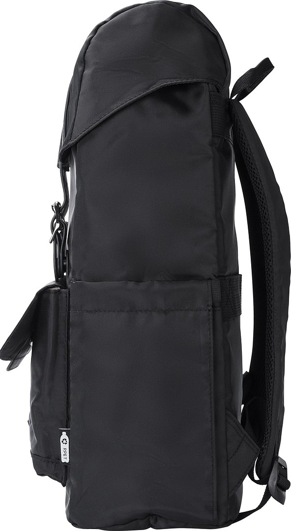 rPET (290T) Polyester Twill Rucksack mit Lasche Buorsch