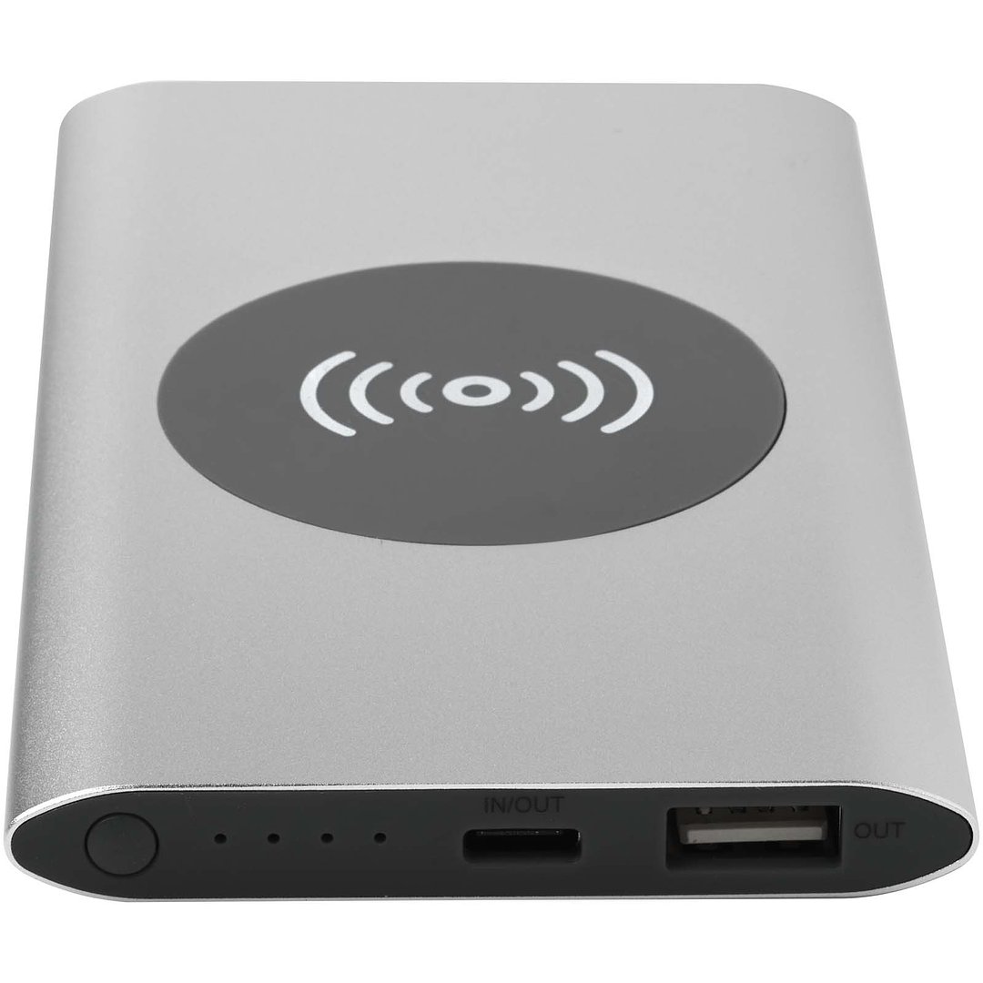 4000 mAh Typ-C kabellose Powerbank aus recyceltem Aluminium - Rudylan