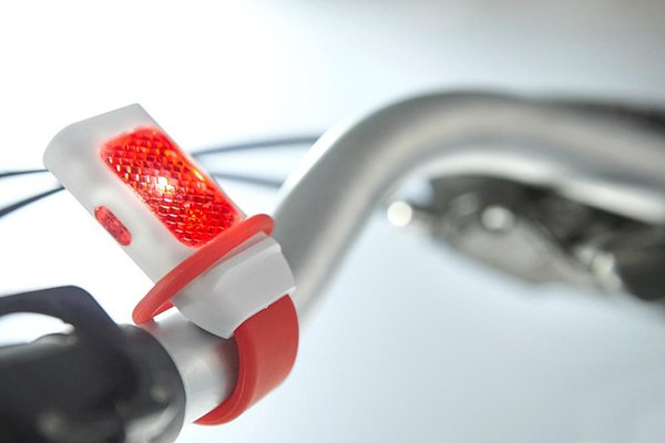 Fahrradlicht Vreta | Kunststoff | 3+1 LED | Silikonband