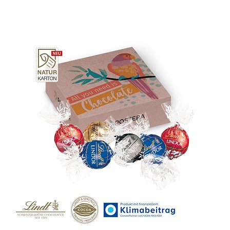 Lindor-Präsent auf NATURKARTON