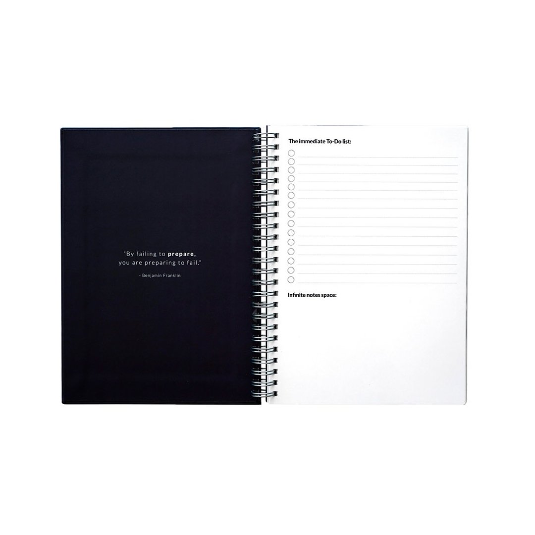 Set bestehend aus einem "Infinity Tagebuch", Reinigungsset, Marker und Markerhalter Leensepel