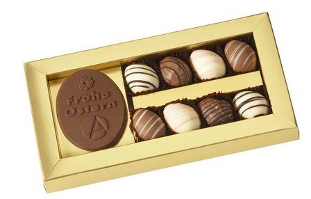 Geschenkbox mit Osterei Schokolade