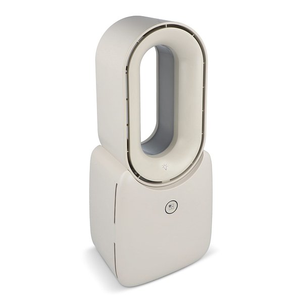 inSideOut Brislux – Rotorloser Softwind-Ventilator mit LED-Licht Lurettama