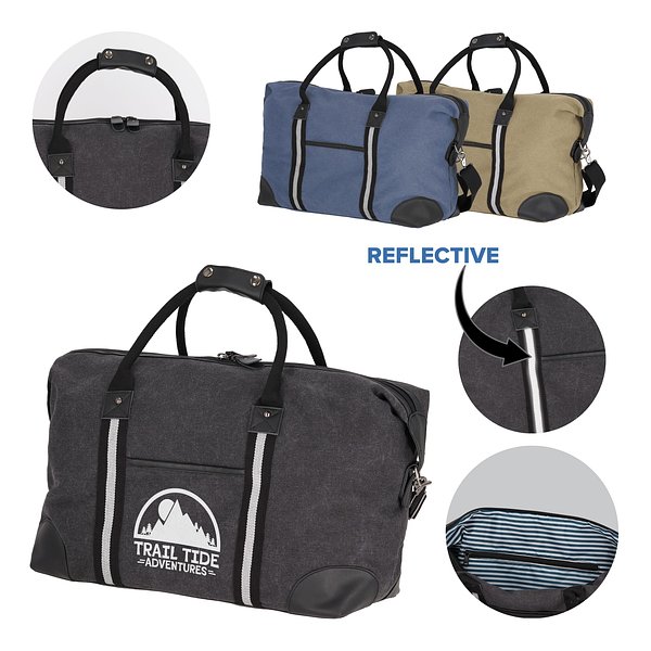 Weekender-Tasche aus recyceltem Baumwoll-Canvas Harper GRS Anigna