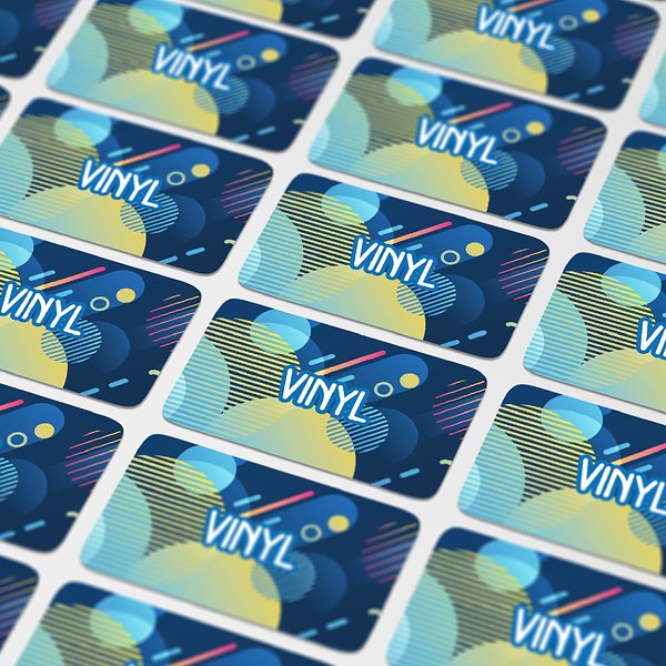 Vinyl Sticker Rechteck 50x20mm Fereia