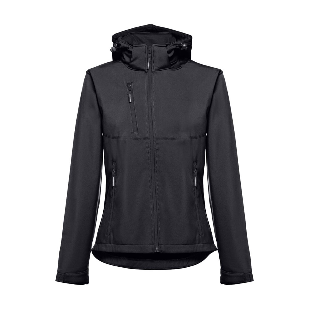 Softshelljacke für Damen, mit abnehmbarer Kapuze Badala