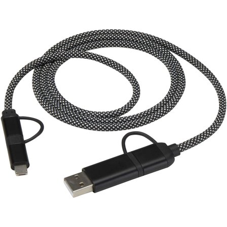 65 W, 100 cm, RCS-zertifiziertes magnetisches 5-in-1-Ladekabel - Loricori