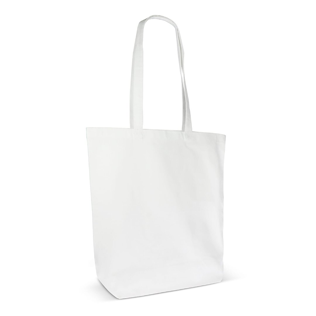 Einkaufstasche Bio-Baumwolle farbig lang 270g/m² 42x12x43 cm Marjaspat