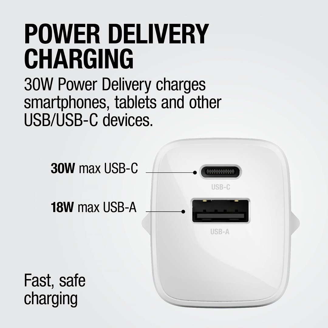 30W Schnellladegerät GaN USB-C &amp; USB-A Chlans