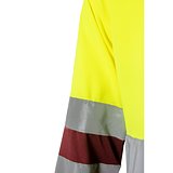 Zweifarbiges Poloshirt im Bird-Eye-Design (160g/m²) mit langen Ärmeln, aus Polyester (100%) Beatiani