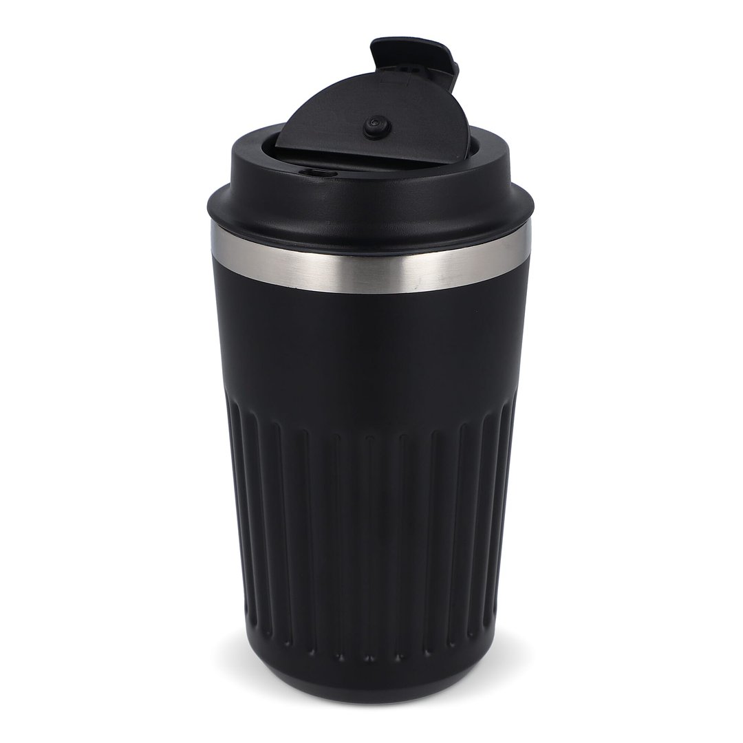 Recycelter Edelstahl-Thermobecher für Kaffee zum Mitnehmen, 400 ml Natianng