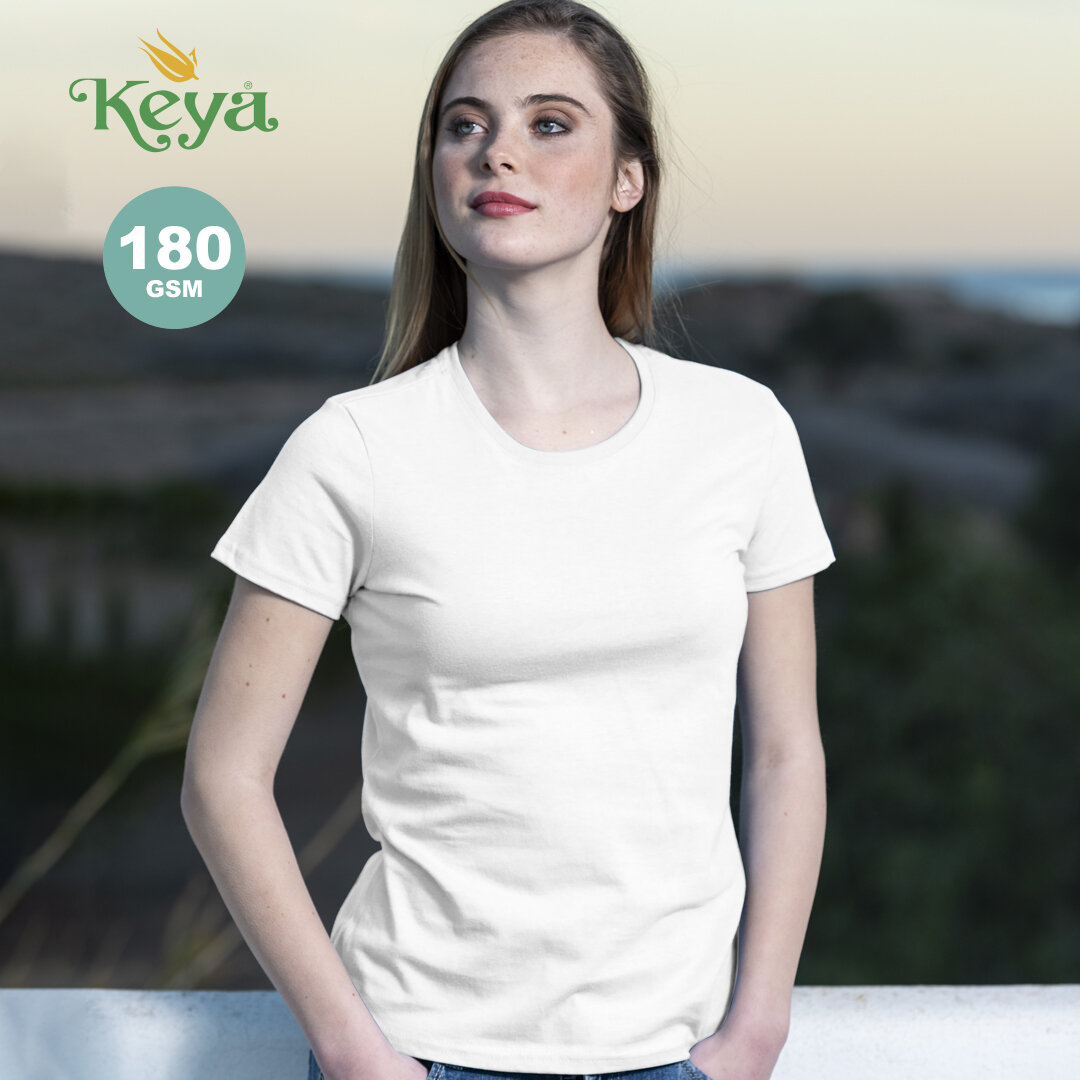 Frauen Weiss T-Shirt "keya"