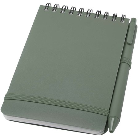 A6 Hardcover Notizbuch aus Ocean Bound Kunststoff mit Kugelschreiber (schwarze Mine) - Bena