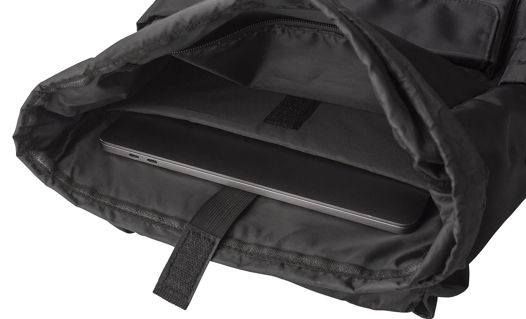 rPET (290T) Polyester Twill Rucksack mit Lasche Buorsch