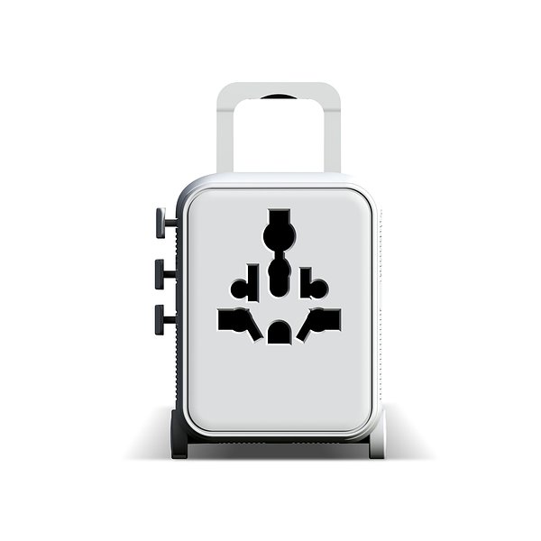 Luggie GaN Weltreise-Adapter-Trolley Orethla