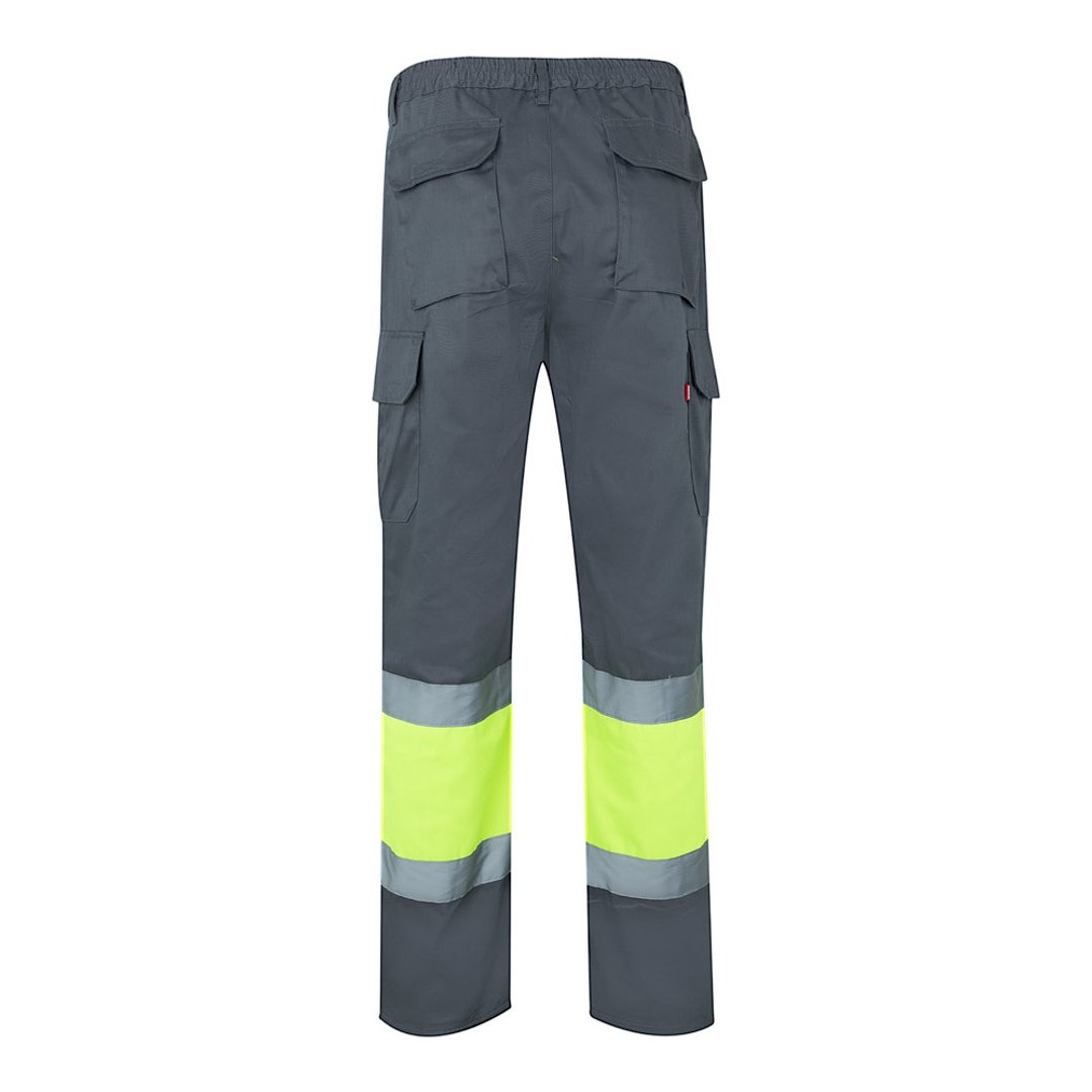 Zweifarbige Hose aus Twill (210 g/m²), gefüttert, mit mehreren Taschen, aus Baumwolle (20%) und Polyester (80%) Benina