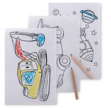 Malset mit 6 Buntstiften Hathli