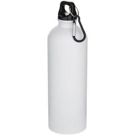 750 ml matte RCS-zertifizierte, einwandige Trinkflasche aus recyceltem Edelstahl mit Karabinerhaken - Nolfenas