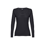 Langärmeliges tailliertes T-Shirt für Frauen aus Baumwolle Urillf