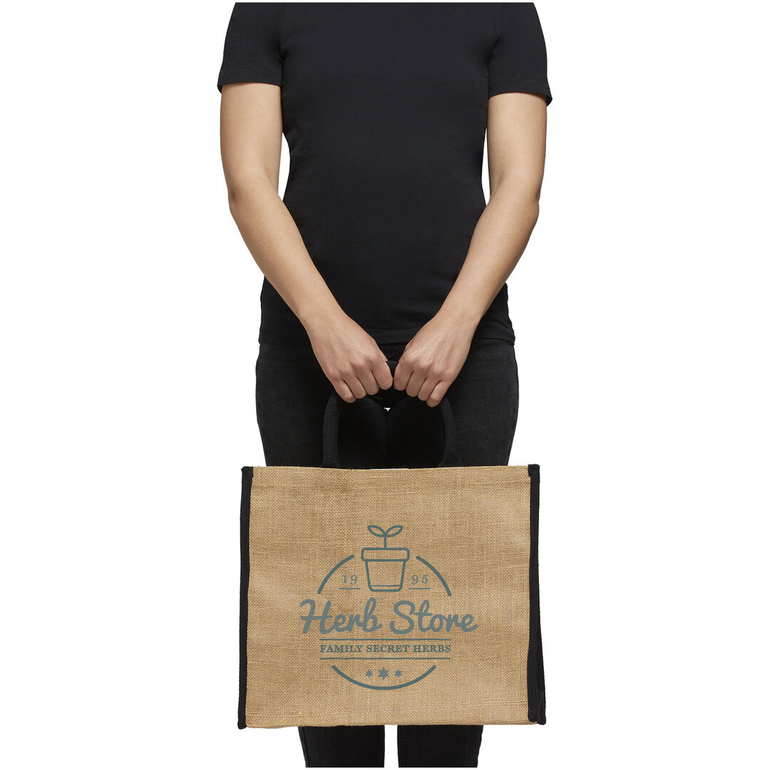 Farbige Jute Tragetasche 25L - Giuna