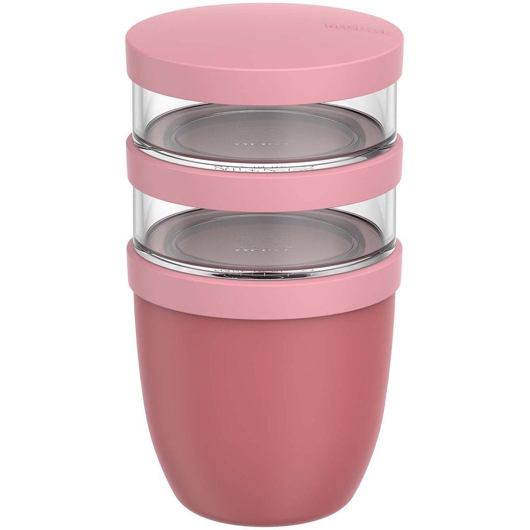 Ellipse Dreiteiliger, 500 ml + 2 x 200 ml isolierter Lunchpot - Oleenica
