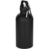 400 ml matte RCS-zertifizierte einwandige Trinkflasche aus recyceltem Edelstahl mit Karabinerhaken - Trudi