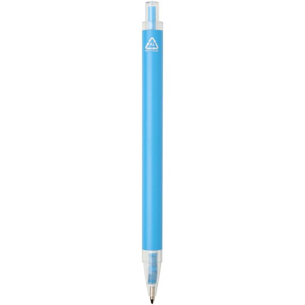 Kugelschreiber aus recyceltem Aluminium blaue Tinte - Vregian