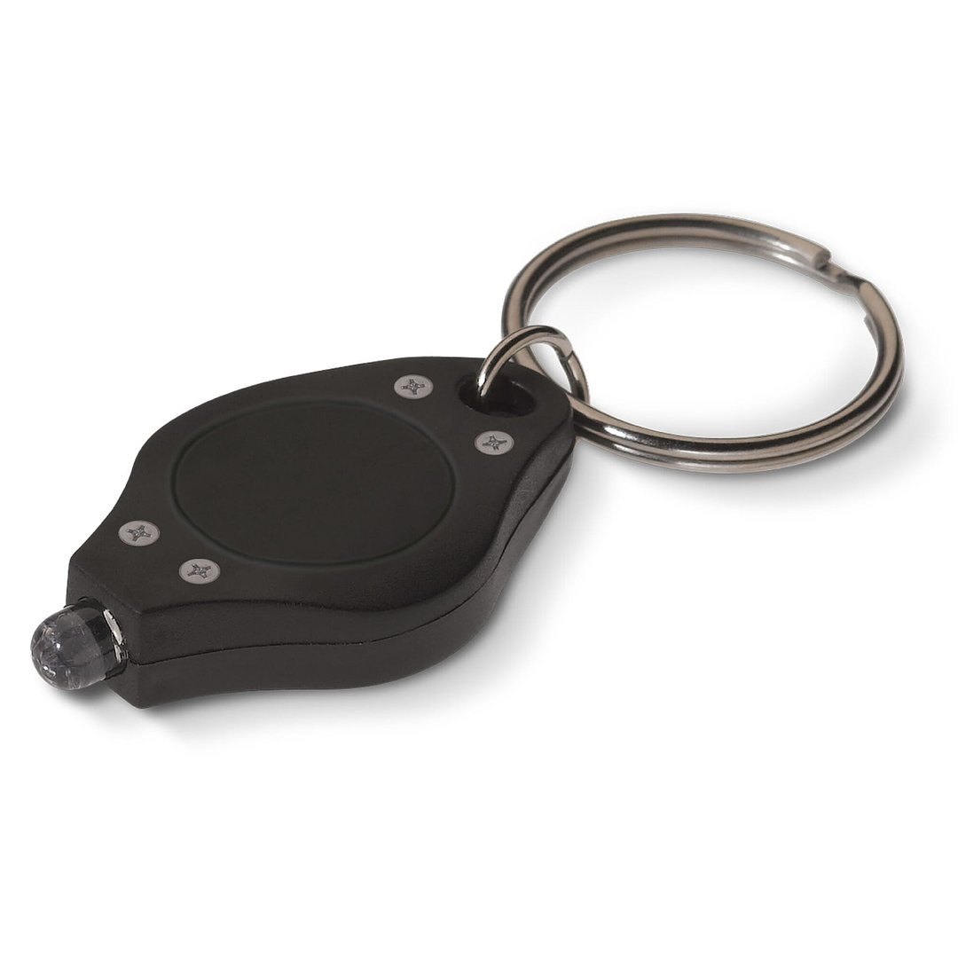 Schlüsselanhänger mit Mini-Taschenlampe Vers