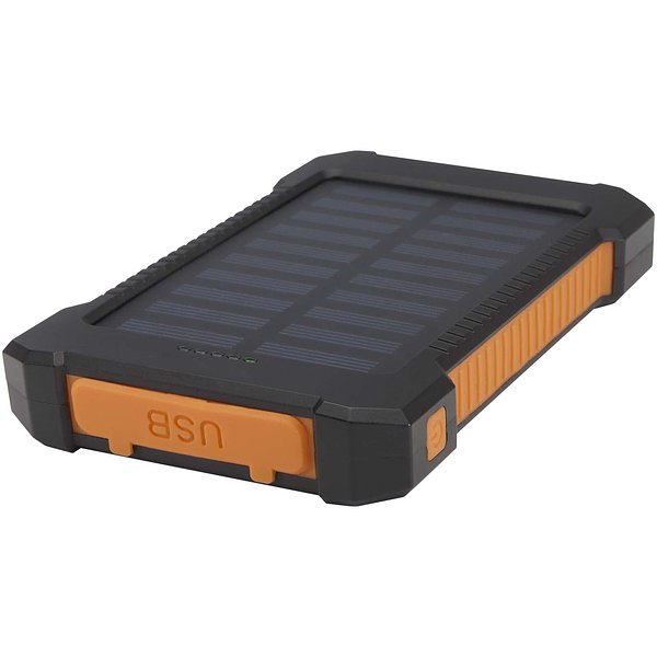 10 W 5000 mAh robuste Solar Powerbank aus recyceltem Kunststoff mit integrierter Taschenlampe - Dori