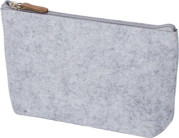 Kosmetiktasche Jöriti | Recycelter Filz | Kunstleder-Details