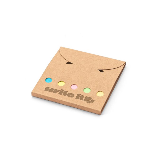Büroset 2-in-1- aus 100 % Recyclingpapier mit 6 Haftnotizblöcken Chlitas