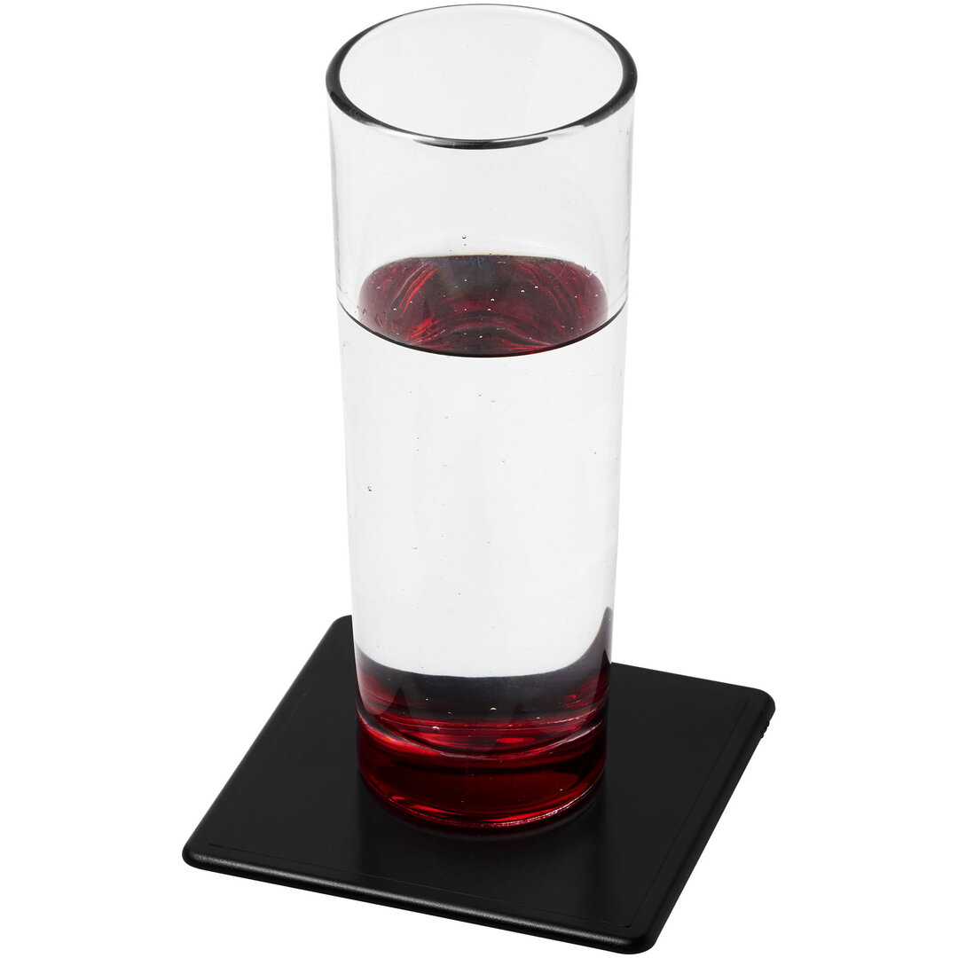 Quadratischer Untersetzer aus 100 % recyceltem Kunststoff - Fränza